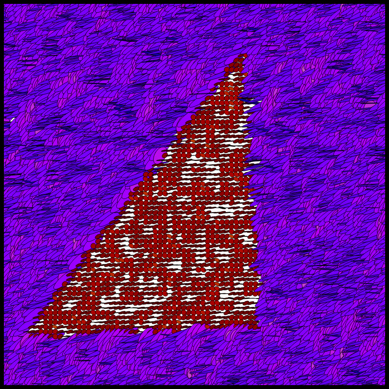 Flow Field Circles Triangle #30