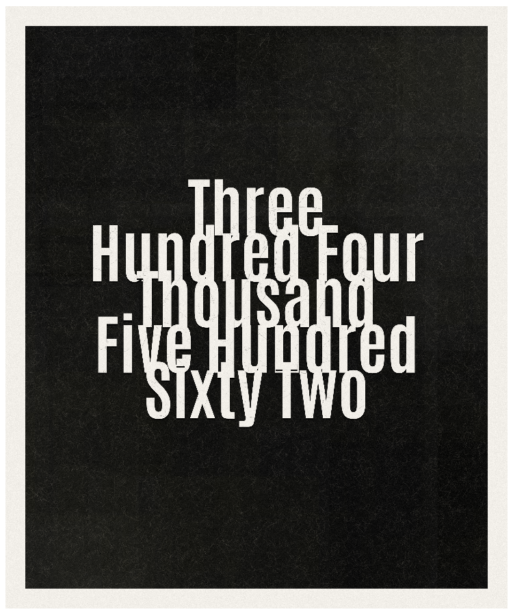 Count #304562