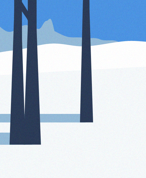 Minimal Snow Landscape #18