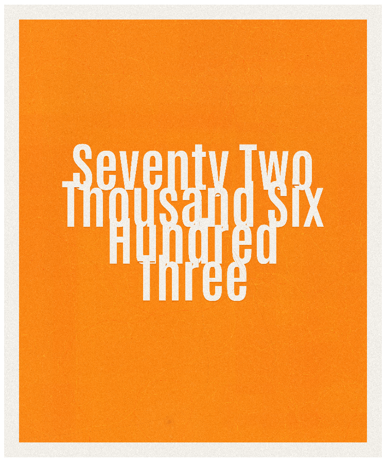 Count #72603