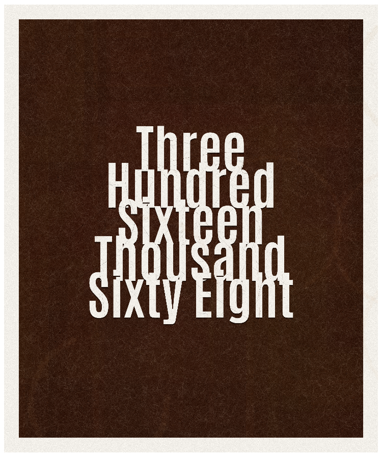 Count #316068