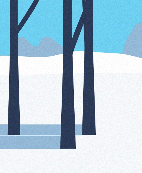 Minimal Snow Landscape #28