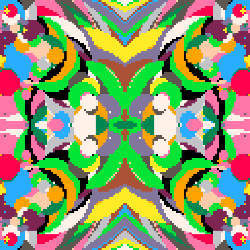 Rapid Psychedelic Inkblot Test Generator #42