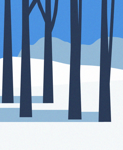 Minimal Snow Landscape #78