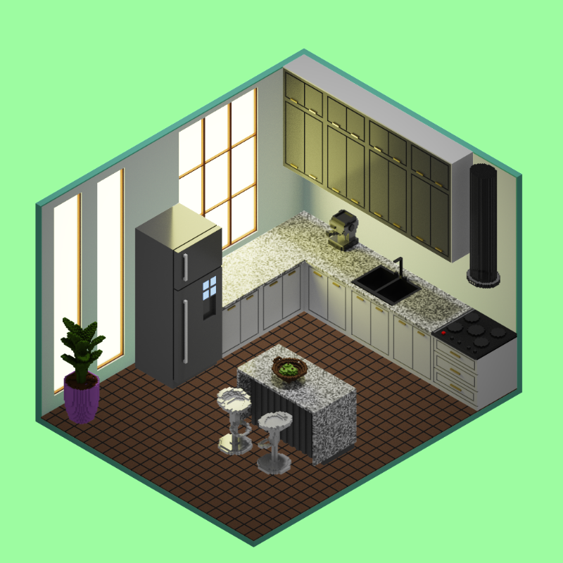 Isometric kitchen #24