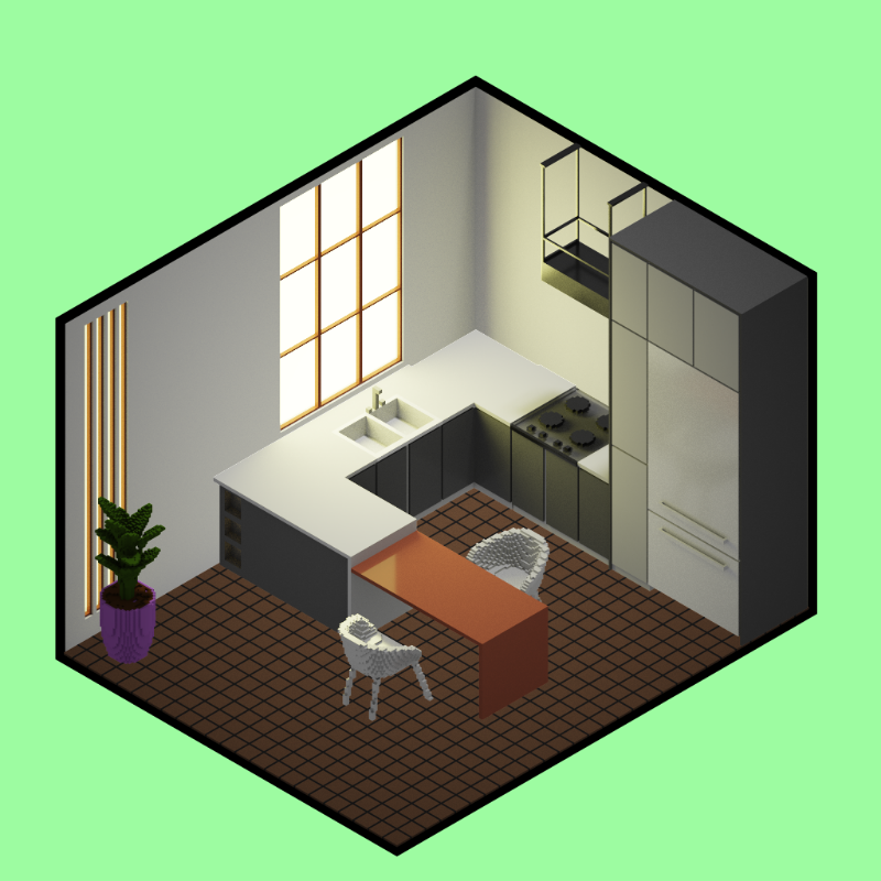 Isometric kitchen #9