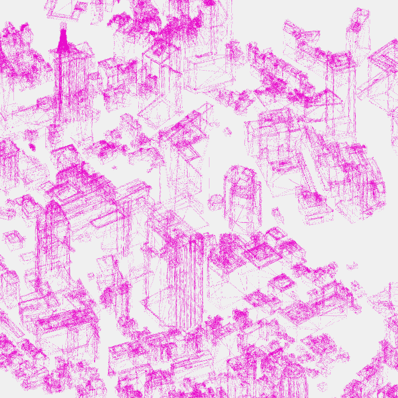 Algorithmic Drawing: Minato City Tokyo #28