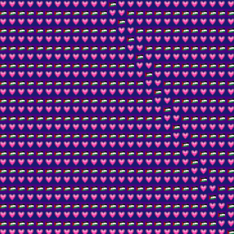 Elementary Cellular Emoji Automata #991