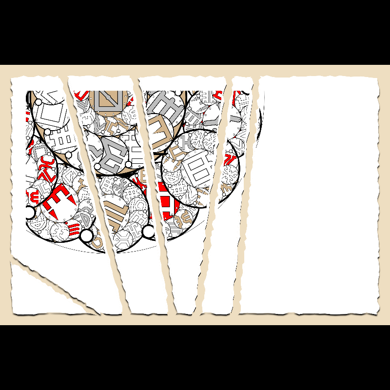 Fractals and fractures -"Alphabetic Signs" #21