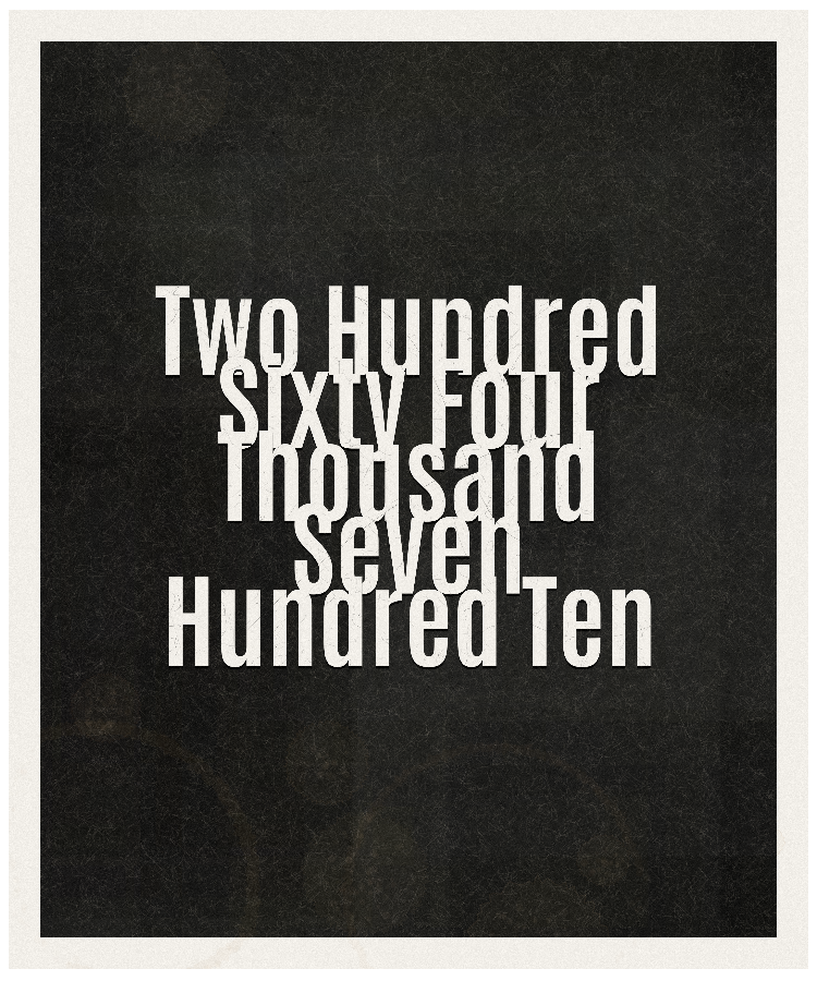 Count #264710