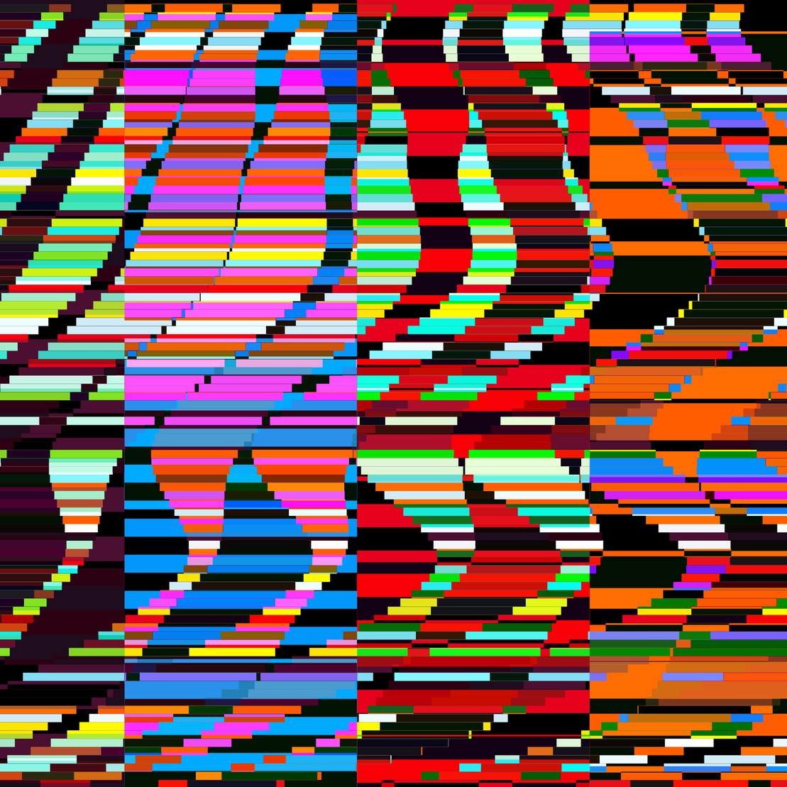 Glitchometry Stripes #64