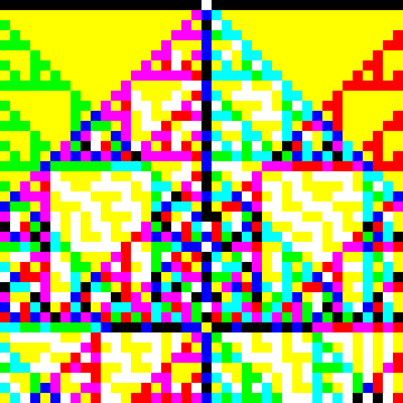 RGB Elementary Cellular Automaton #409