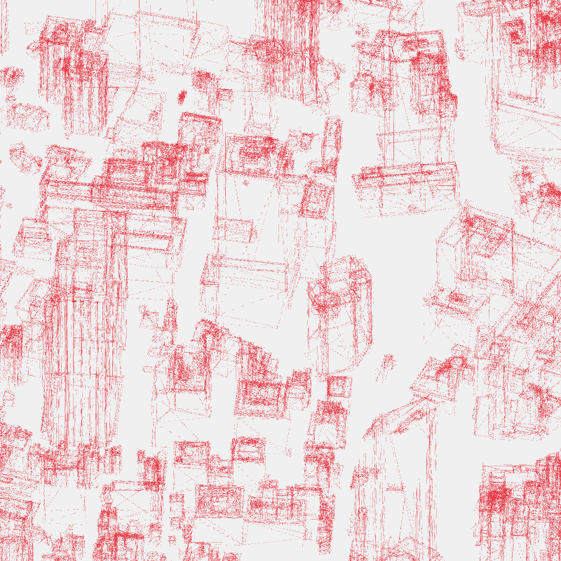 Algorithmic Drawing: Minato City Tokyo #37