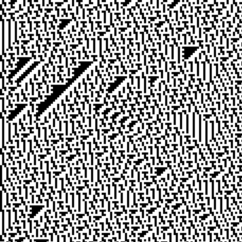 Colored Elementary Cellular Automaton #238