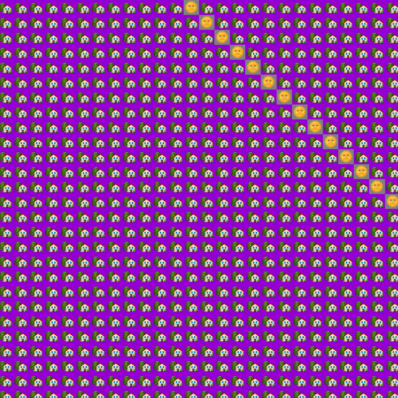 Elementary Cellular Emoji Automata #523