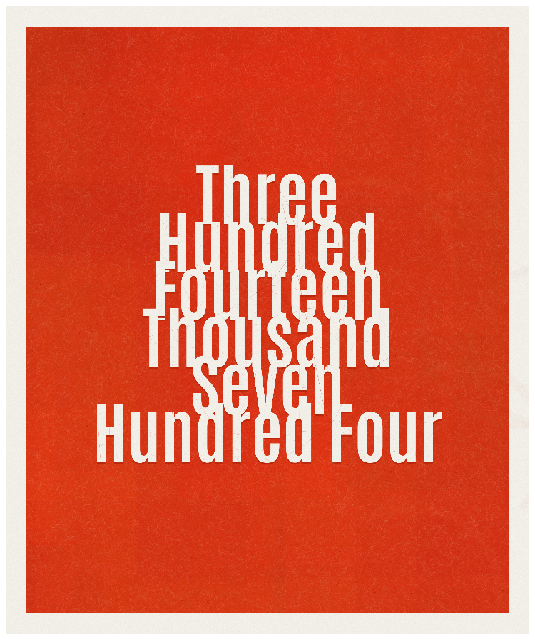 Count #314704