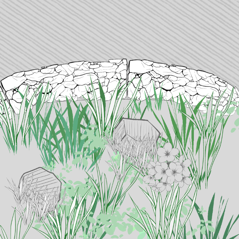 Wild Grass and Rubble #8