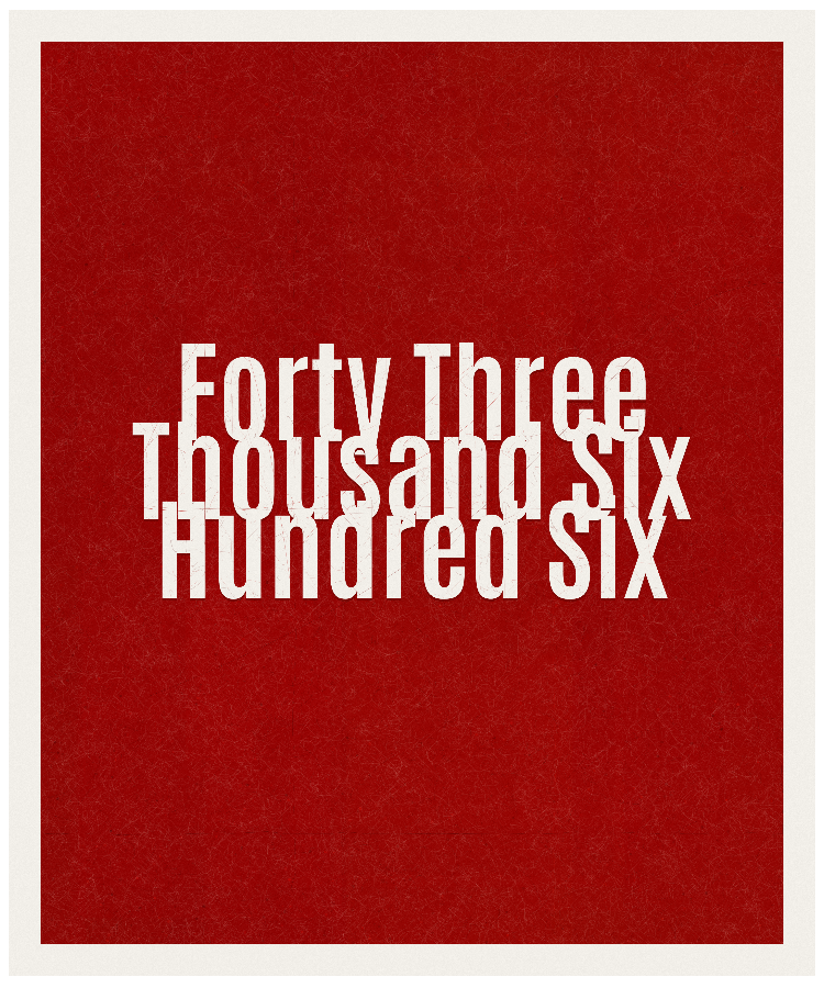 Count #43606