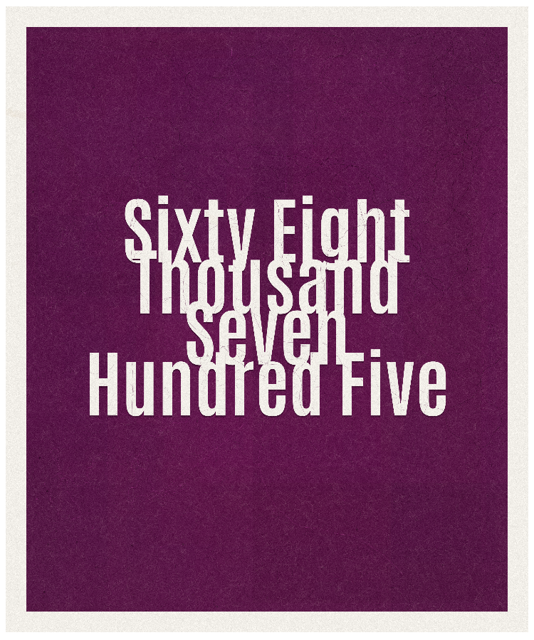 Count #68705
