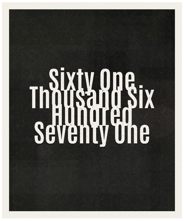 Count #61671