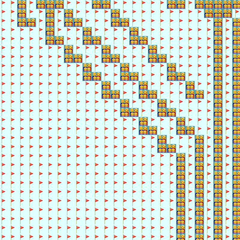 Elementary Cellular Emoji Automata #365