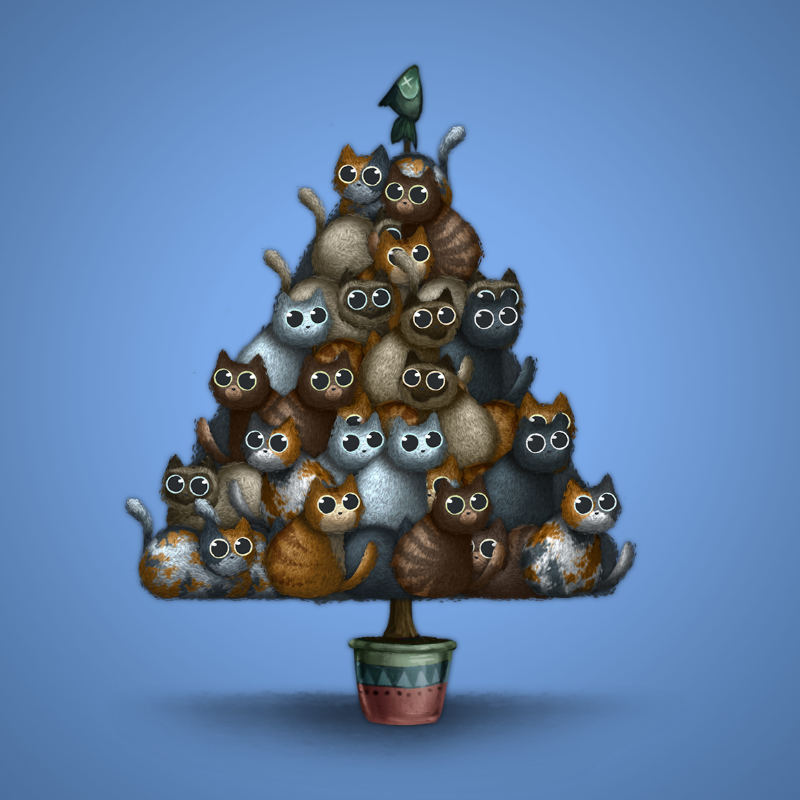 Fluffy Christmas Tree #19