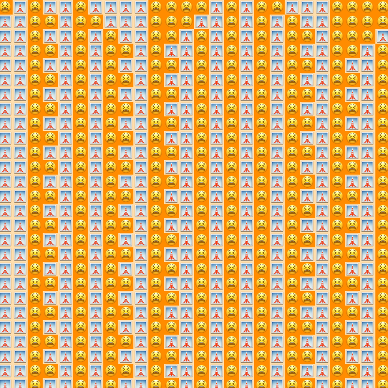 Elementary Cellular Emoji Automata #577