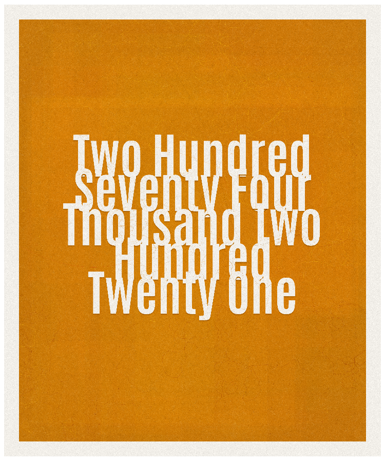 Count #274221