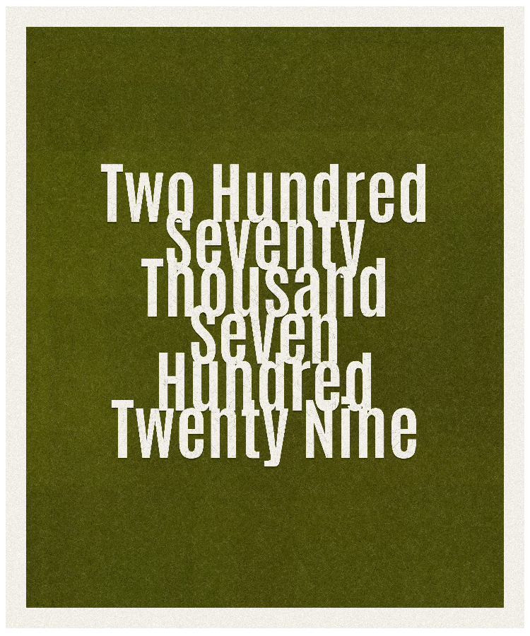 Count #270729