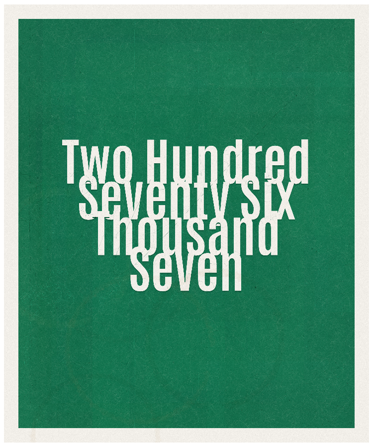 Count #276007