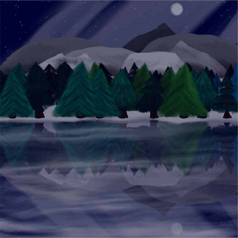 Moony Winter Lake #15