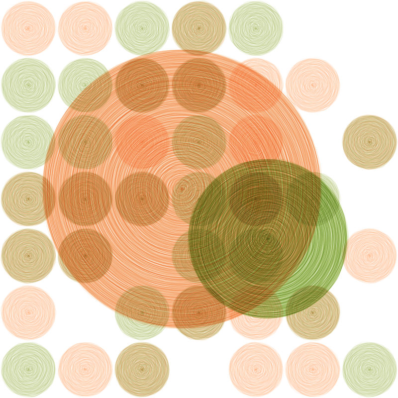 Brushed Circles #137
