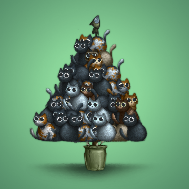 Fluffy Christmas Tree #7