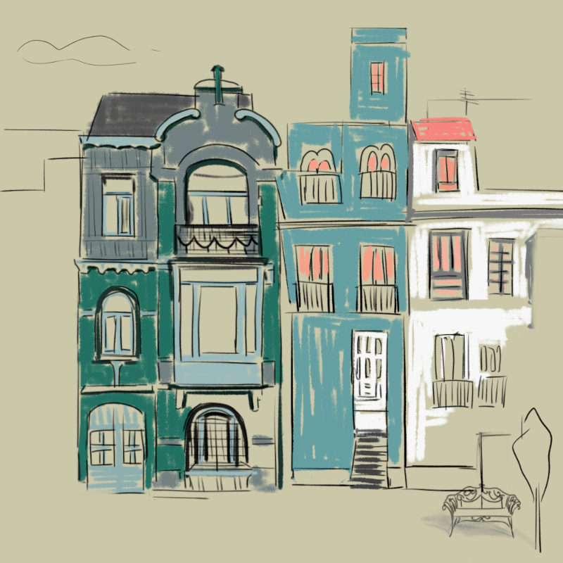 Architectural sketches #60