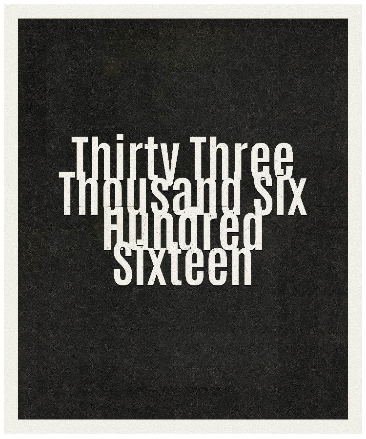 Count #33616