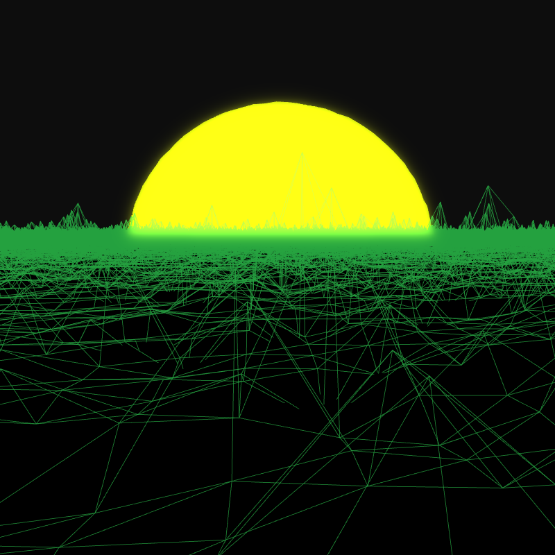 Generative Retrowave Field #65