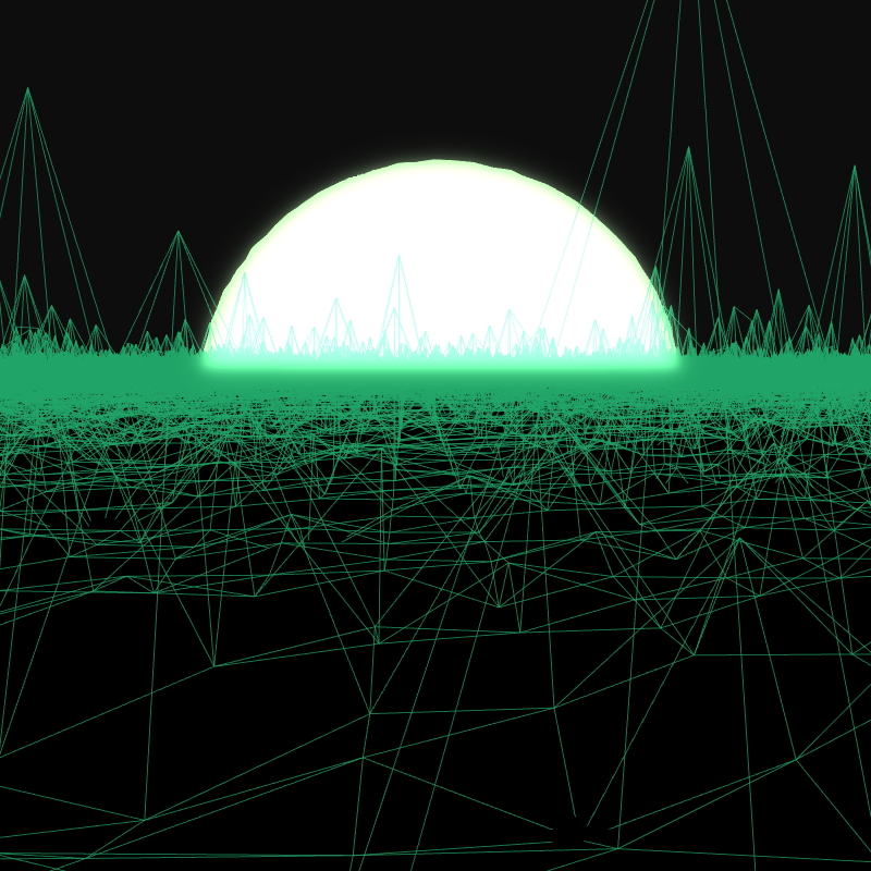 Generative Retrowave Field #4