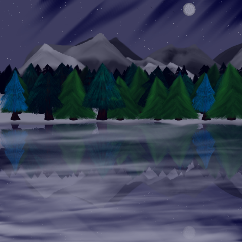 Moony Winter Lake #19