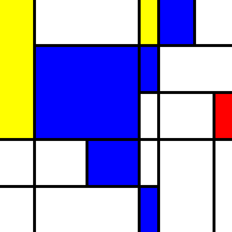 compositioninredblueandyellow.art, (NFT) #91