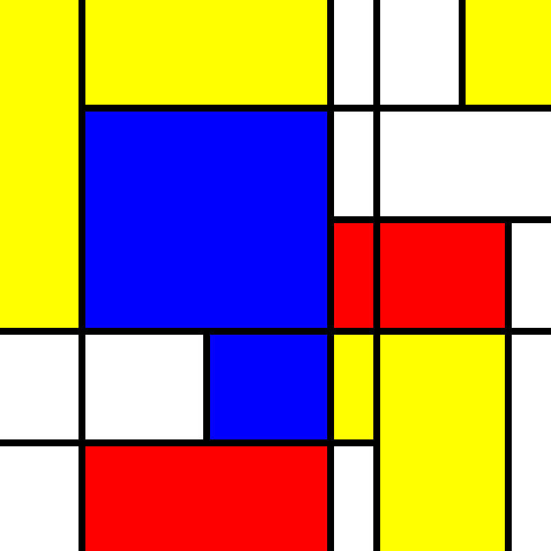 compositioninredblueandyellow.art, (NFT) #128