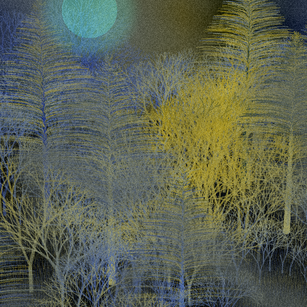 Moonlit Native Bush #121