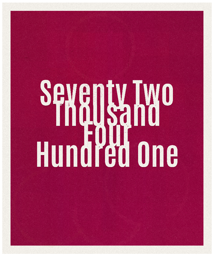 Count #72401
