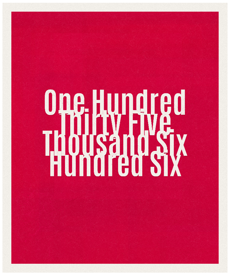 Count #135606