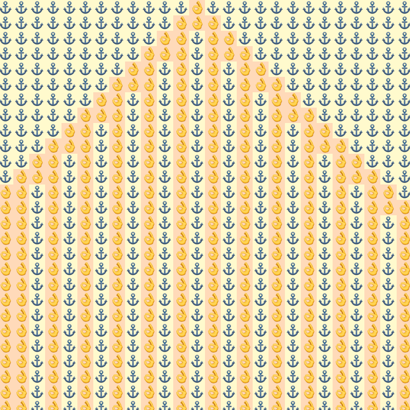 Elementary Cellular Emoji Automata #150