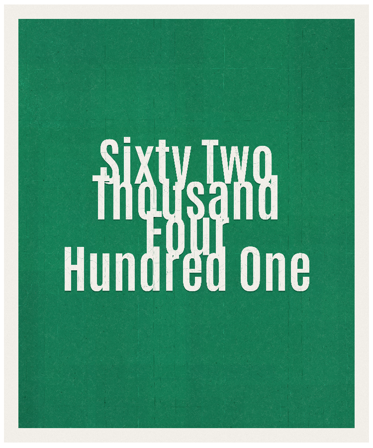 Count #62401