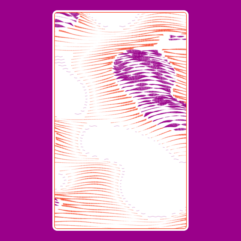 Topographic Playing Card #23