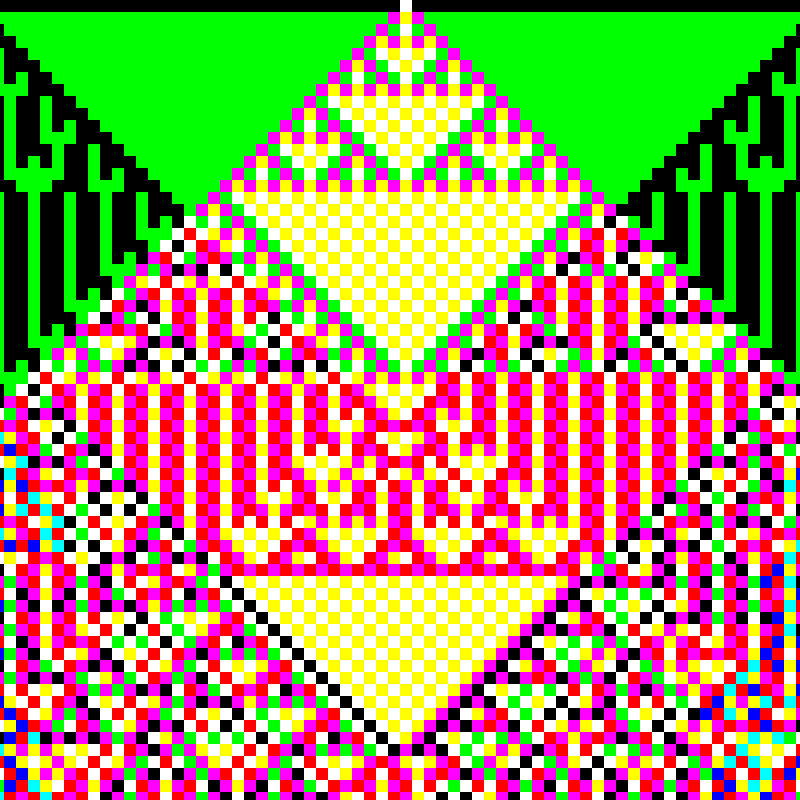 RGB Elementary Cellular Automaton #551