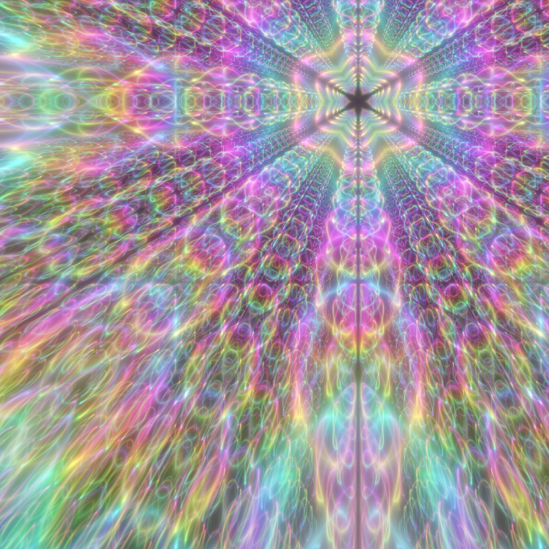 Fluorescent Hexagram #12