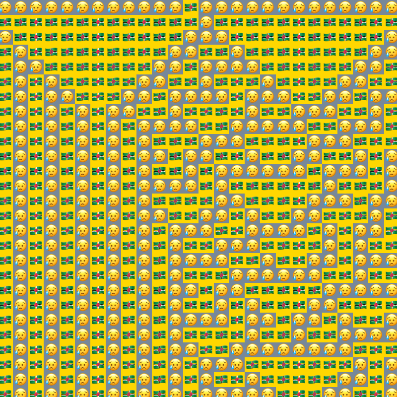 Elementary Cellular Emoji Automata #989
