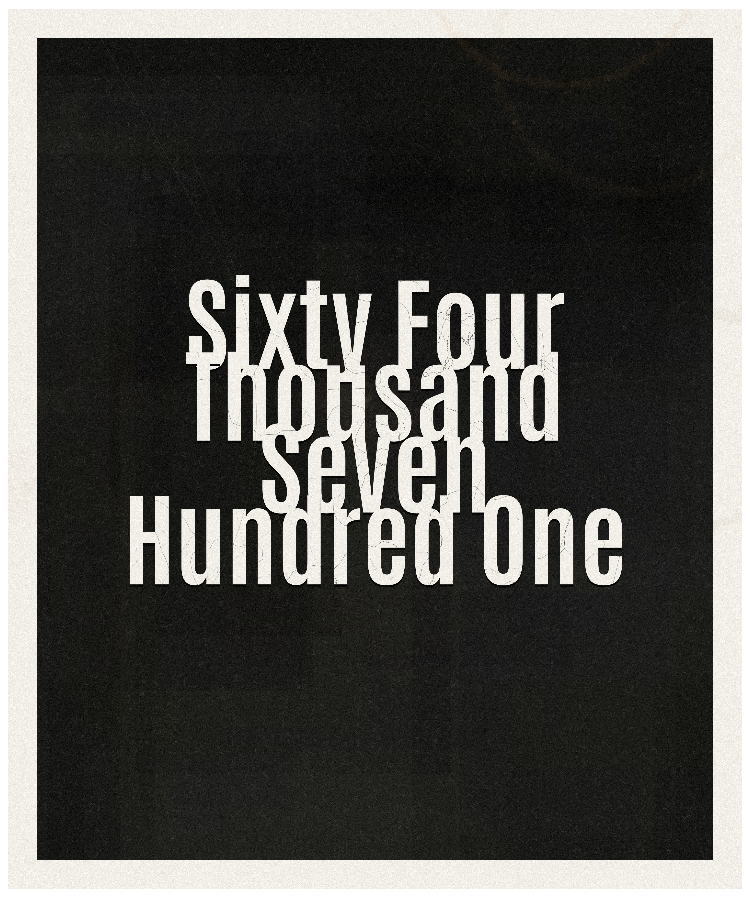 Count #64701